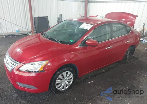 2013 Nissan Sentra Sv z USA, uszkodzony, nr VIN 3N1AB7AP7DL642939